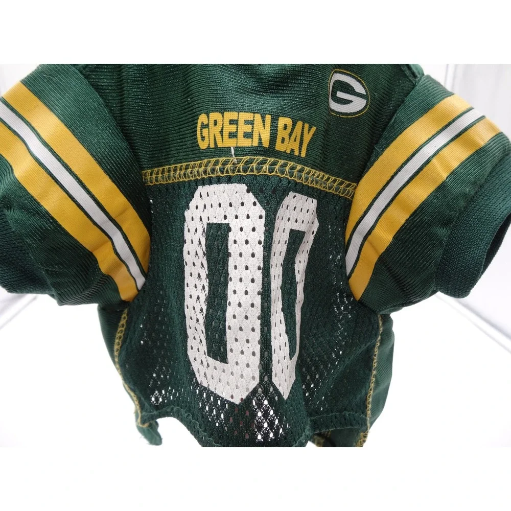 NFL Green Bay Packers Pet Jersey Green Yellow Mesh Dog Shirt Small